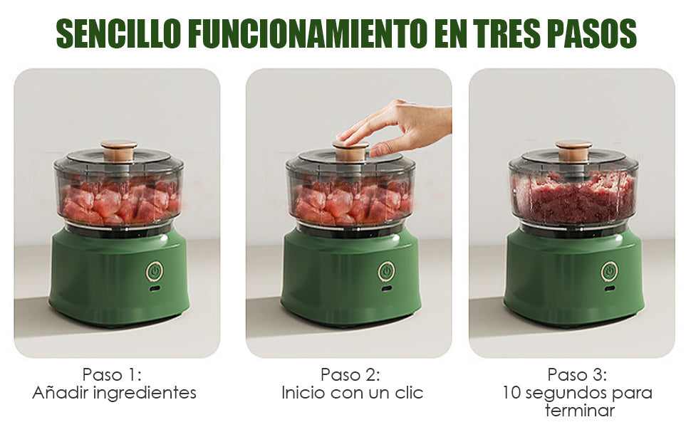 🧄 PowerChop™ – Mini Picadora Eléctrica Multifuncional